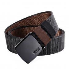 Jassy 120cm 150cm Men’s Two Tone Nylon Casual Automatic Buckle Adjustable Belt