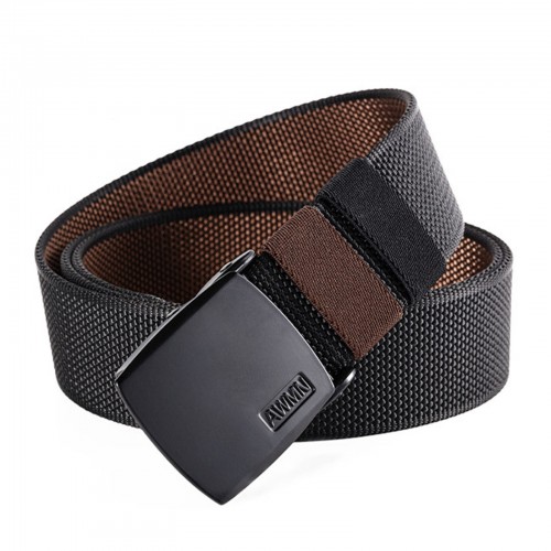 Jassy 120cm 150cm Men’s Two Tone Nylon Casual Automatic Buckle Adjustable Belt