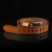 110cm Men’s PU Leather Solid Color Square Head Alloy Pin Buckle Business Belt