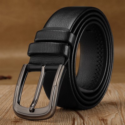 JASSY 120cm Men’s Business Casual Leather PU Pin Buckle Belt