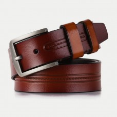 Men 125cm Genuine Leather Business Fashion Jeans Belts