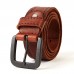 JASSY 110  130cm Men’s Business Casual Genuine Leather Pin Buckle Simple Belt