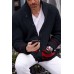 Men's Leisure Comfort Half-high Collar Sweater Button Jacket