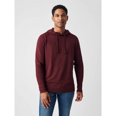 Slub Cotton Hoodie - Vineyard Wine