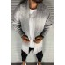 Men's Long-sleeved Knit Sweater Cardigan Leisure Trench Caedigan